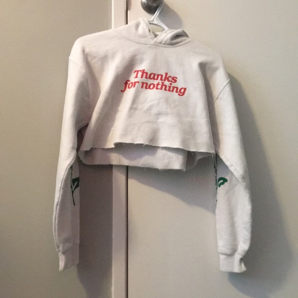 White Cropped Sweater - Picture 2 of 2